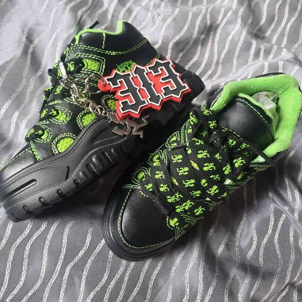 ICP X Dolls Kill Hatchetman Sneakers Sz 6 Insane Clown Posse Platform Rave Shoes